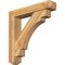 Ekena Millwork Merced Craftsman Rough Sawn Bracket w/ Offset Brace, Western Red Cedar, 6"W x 30"D x 30"H BKT0604X30X30MRC04RWR - alternate 1